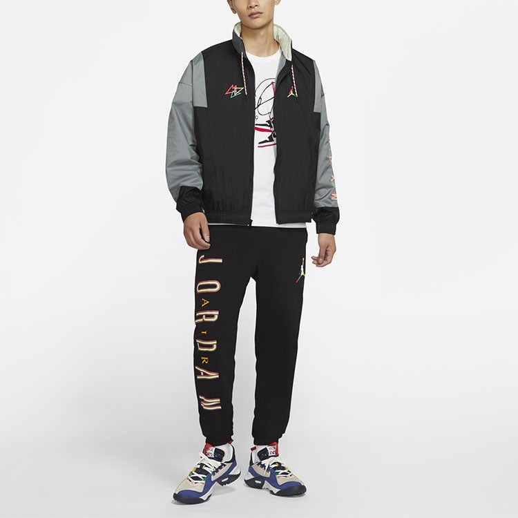 Air Jordan MENS Sport DNA Logo Printed Hooded Jacket Black CK9566-011 - 3