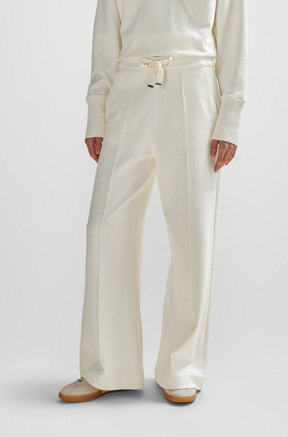 DRAWSTRING TROUSERS WITH TAPE TRIMS - 2