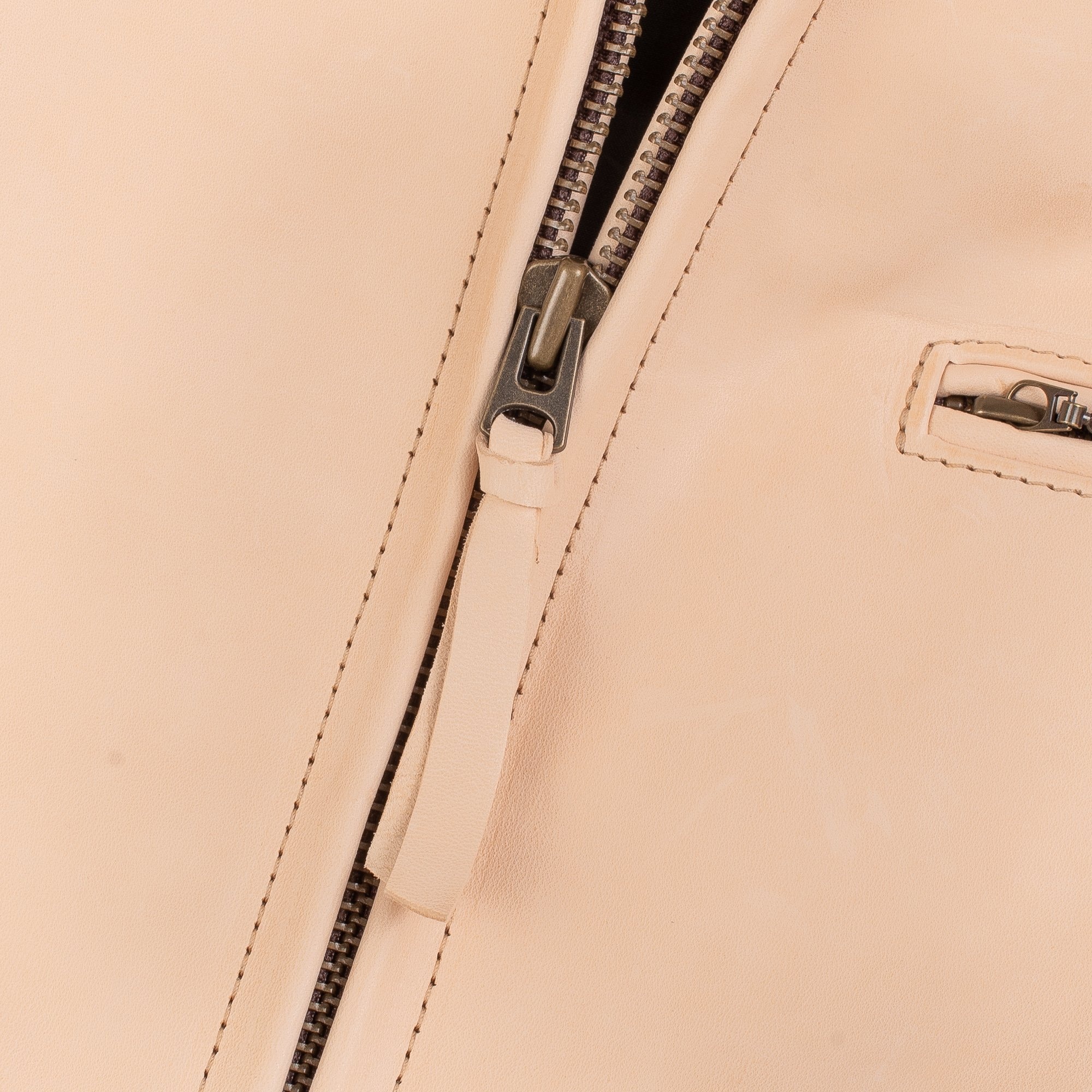 IHSB-BB-NAT Iron Heart x Simmons Bilt Natural Horsehide Jacket - The Bareback - 10
