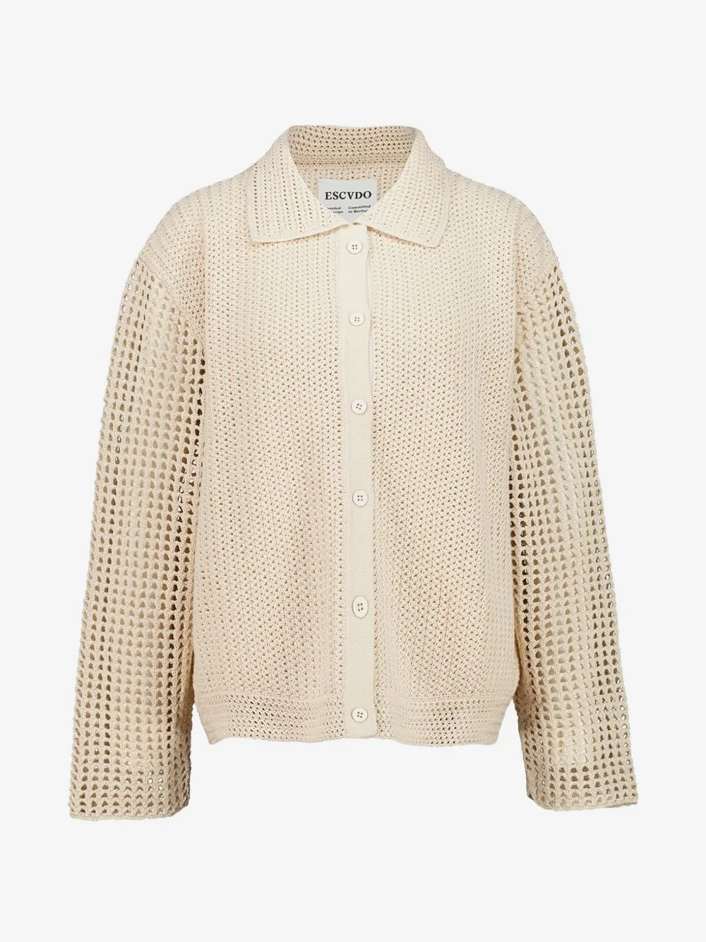 Solar hand-knitted cotton shirt - 1