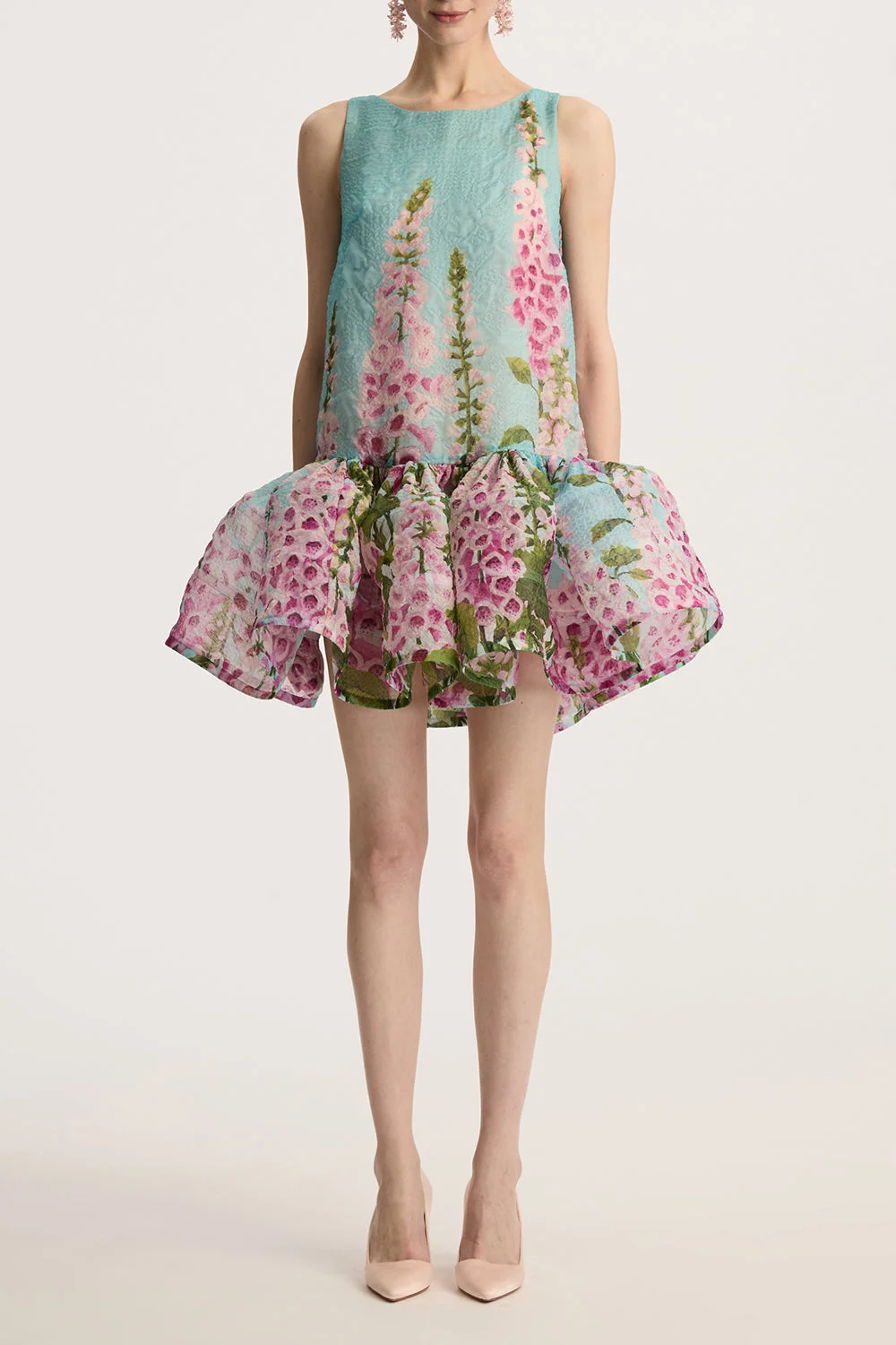 Sleeveless Foxgloves Ombre Dress - 1