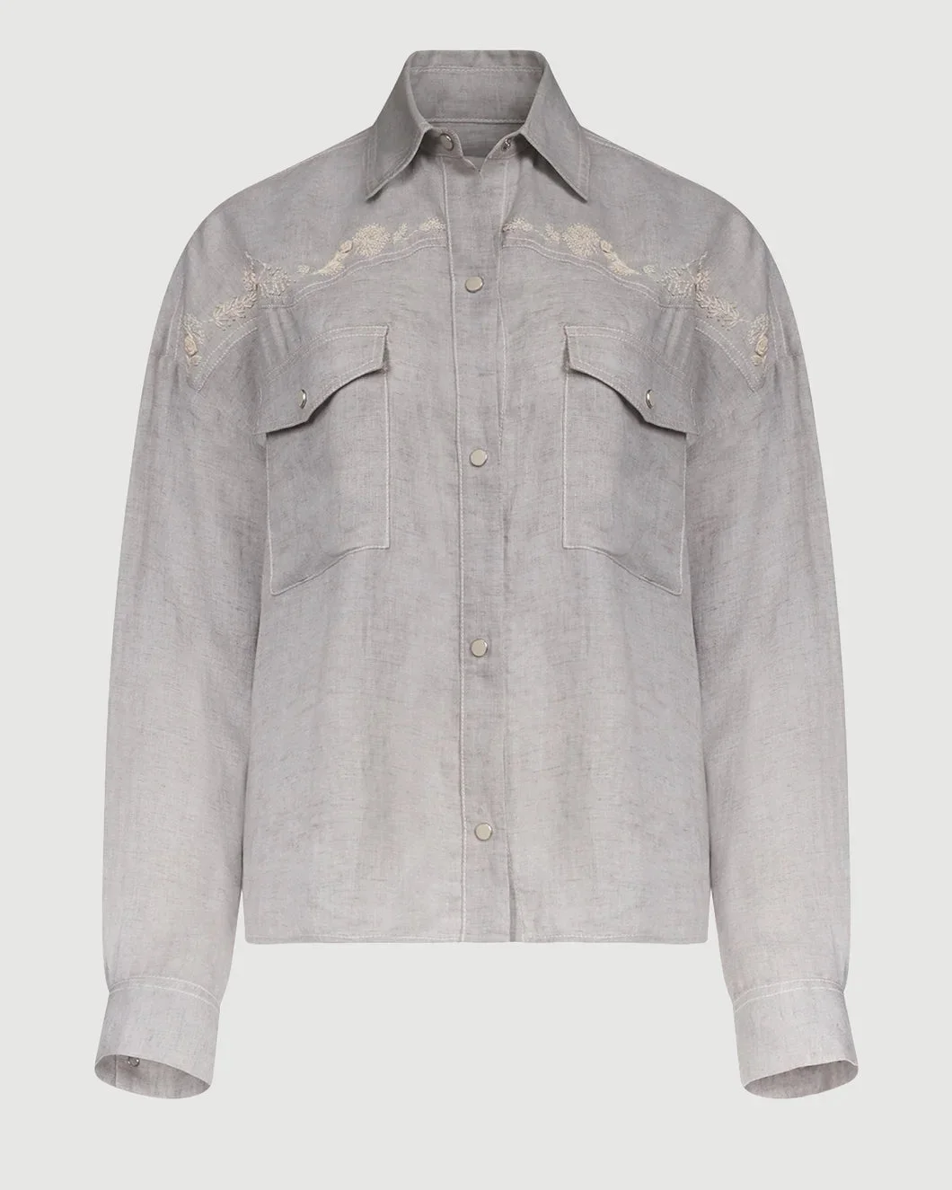 CARTER SHIRT WITH FRENCH KNOTS - 1