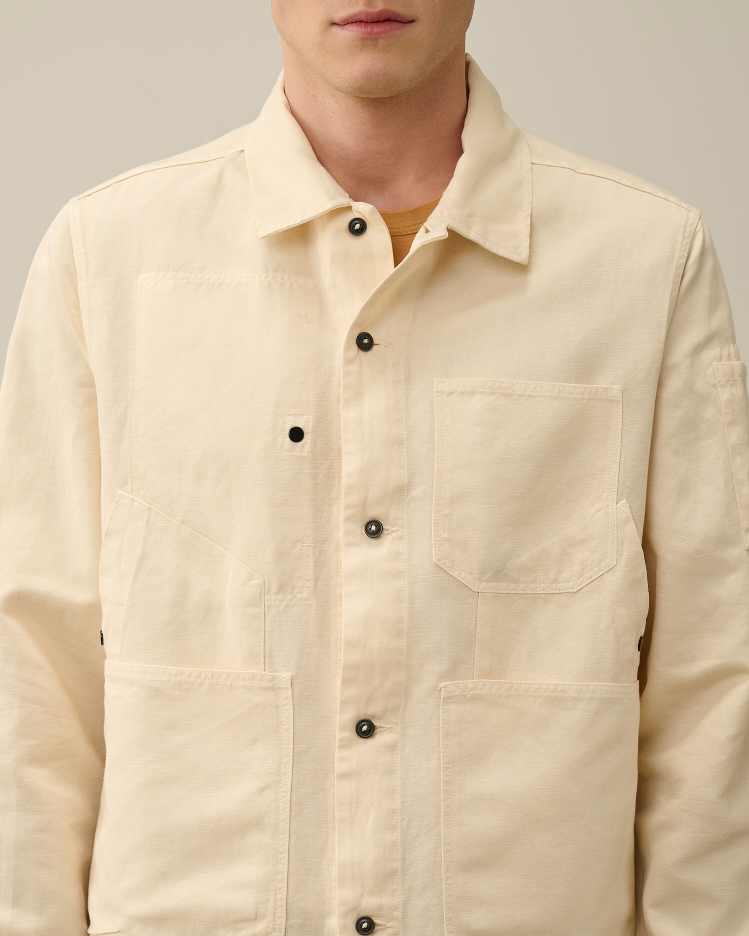Cotton/Linen Overshirt - 5
