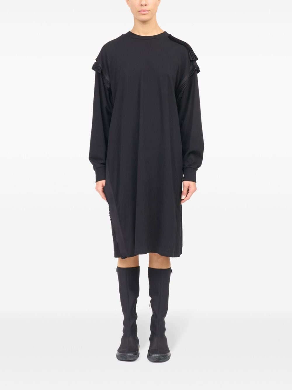 long-sleeve midi dress - 2