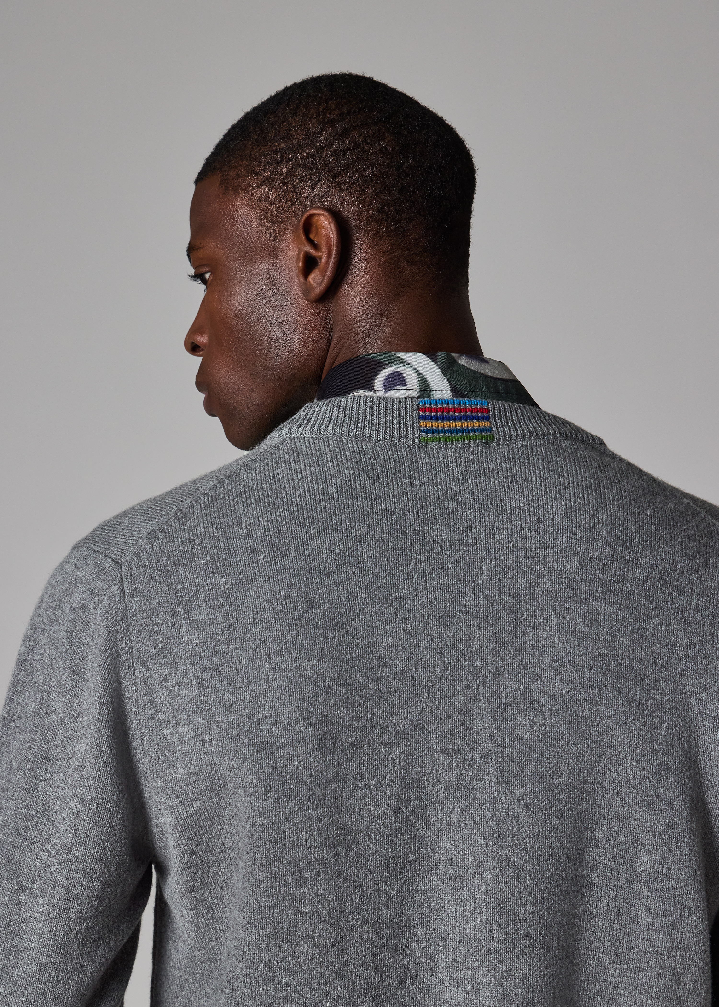 Grey Merino Wool Cardigan - 4