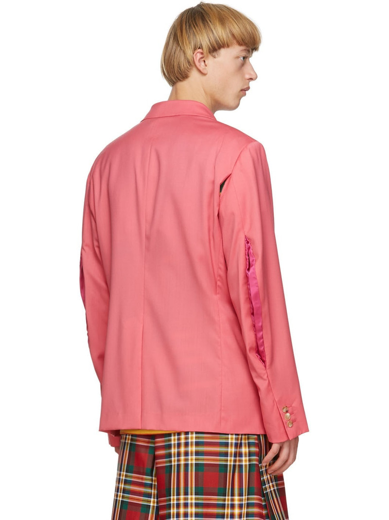 Pink Arm Slit Blazer 3