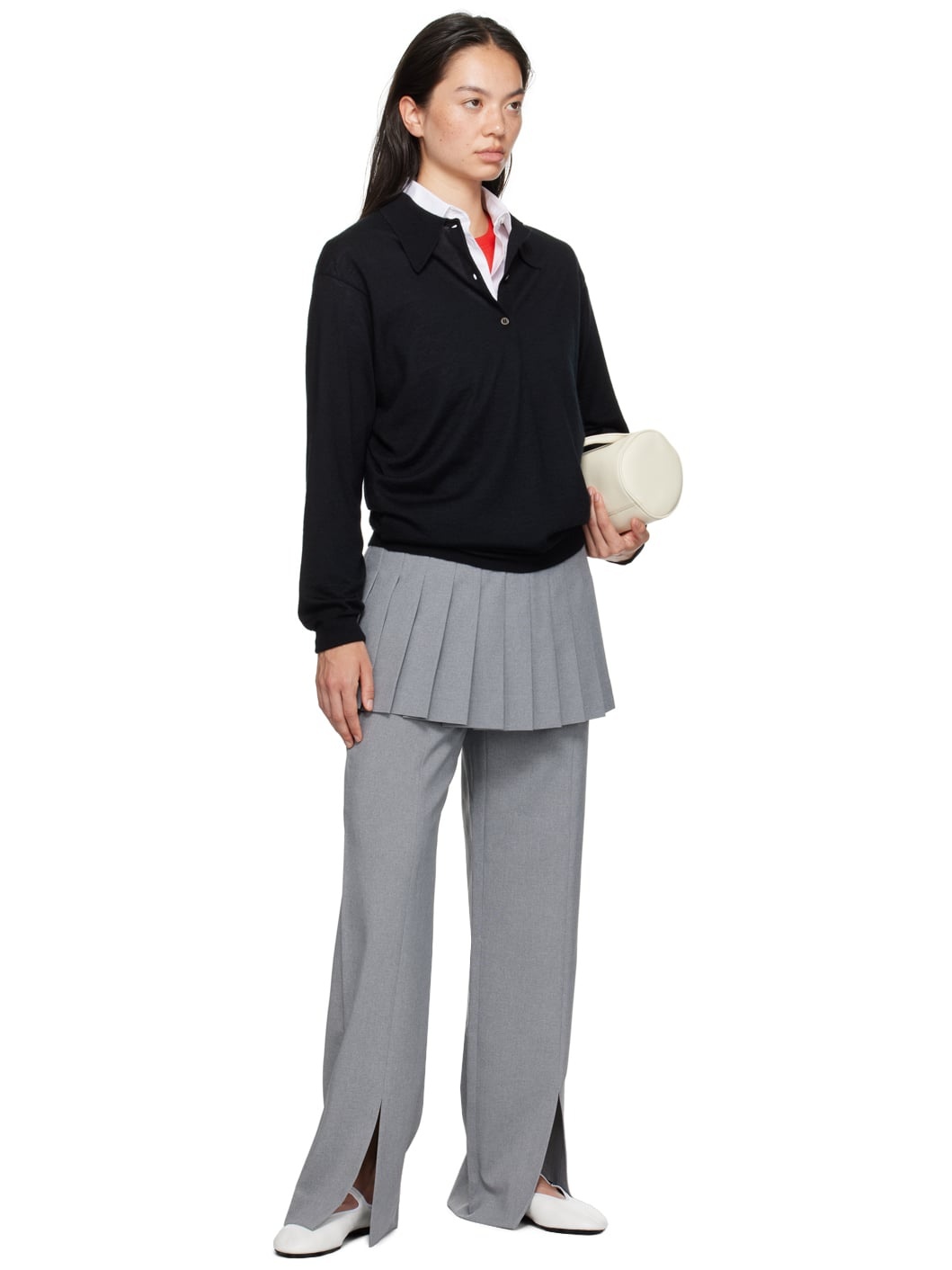 Gray Lichi Trousers - 4