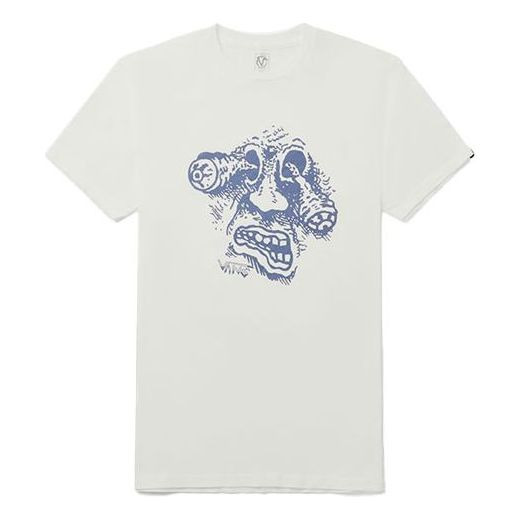 Men's Vans Rowan Pattern Printing Short Sleeve White VN0A4MQQWHT - 1
