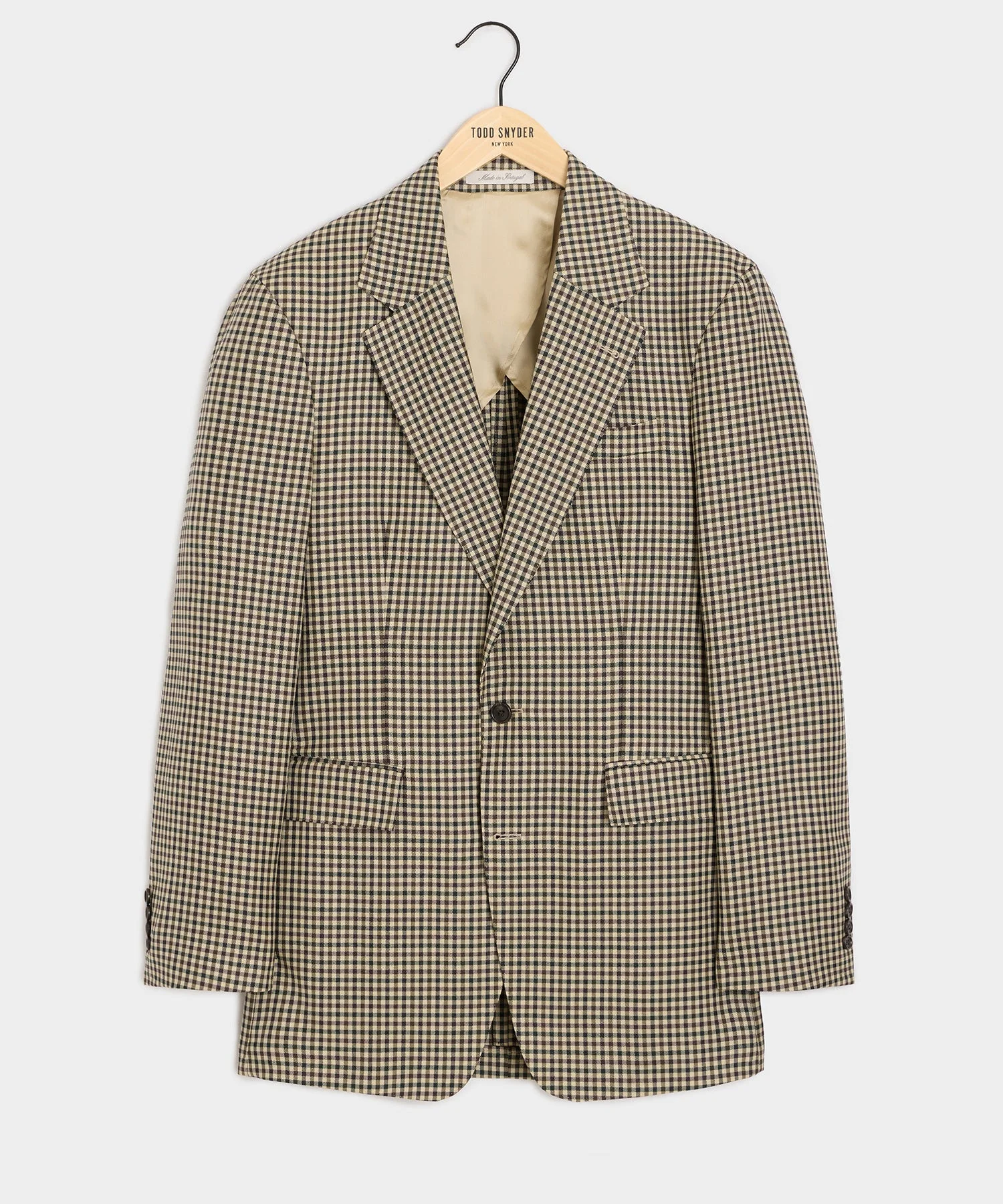 Italian Wool Gingham Wythe Jacket - 1