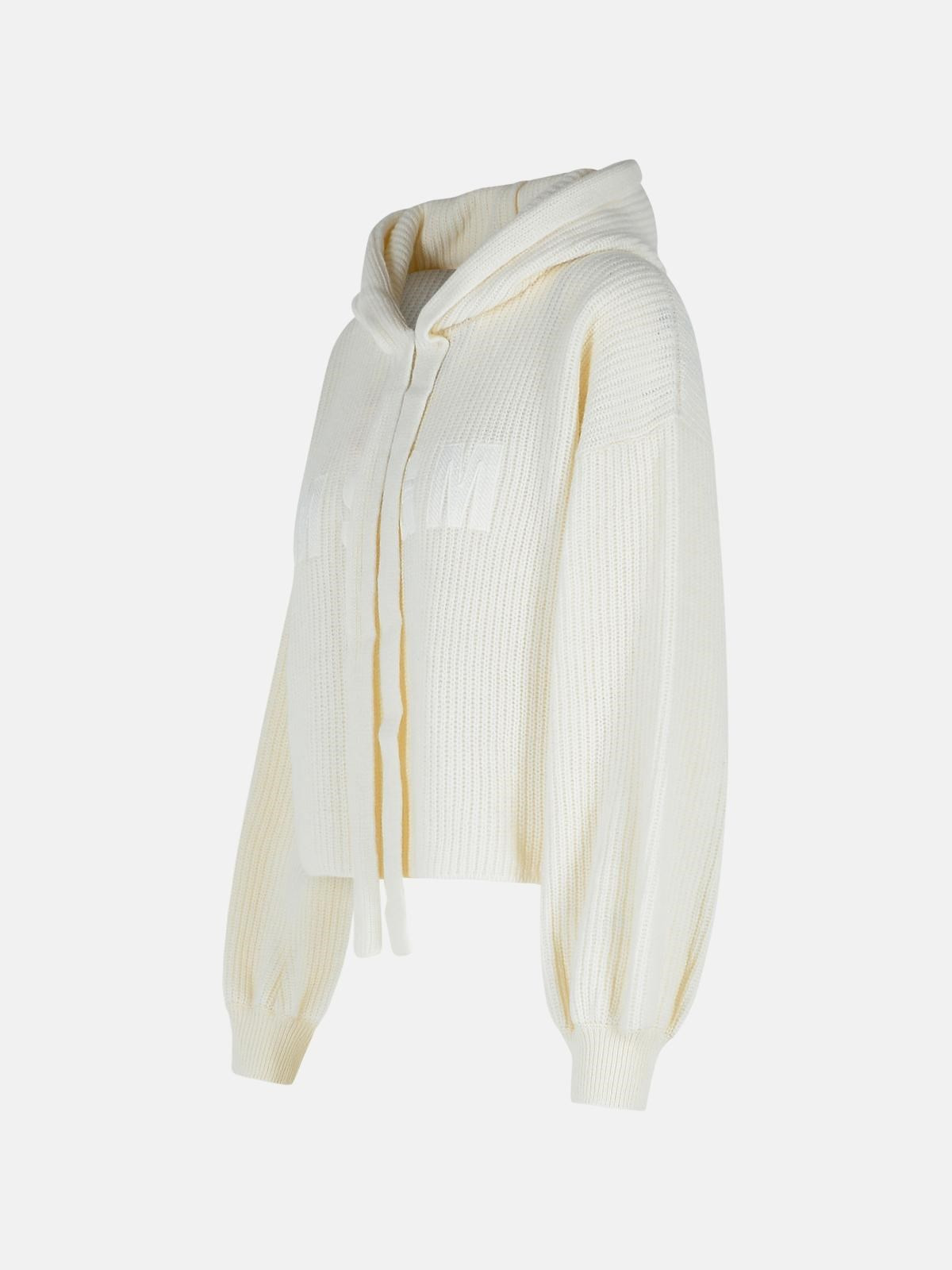 CREAM WOOL BLEND SWEATER - 2