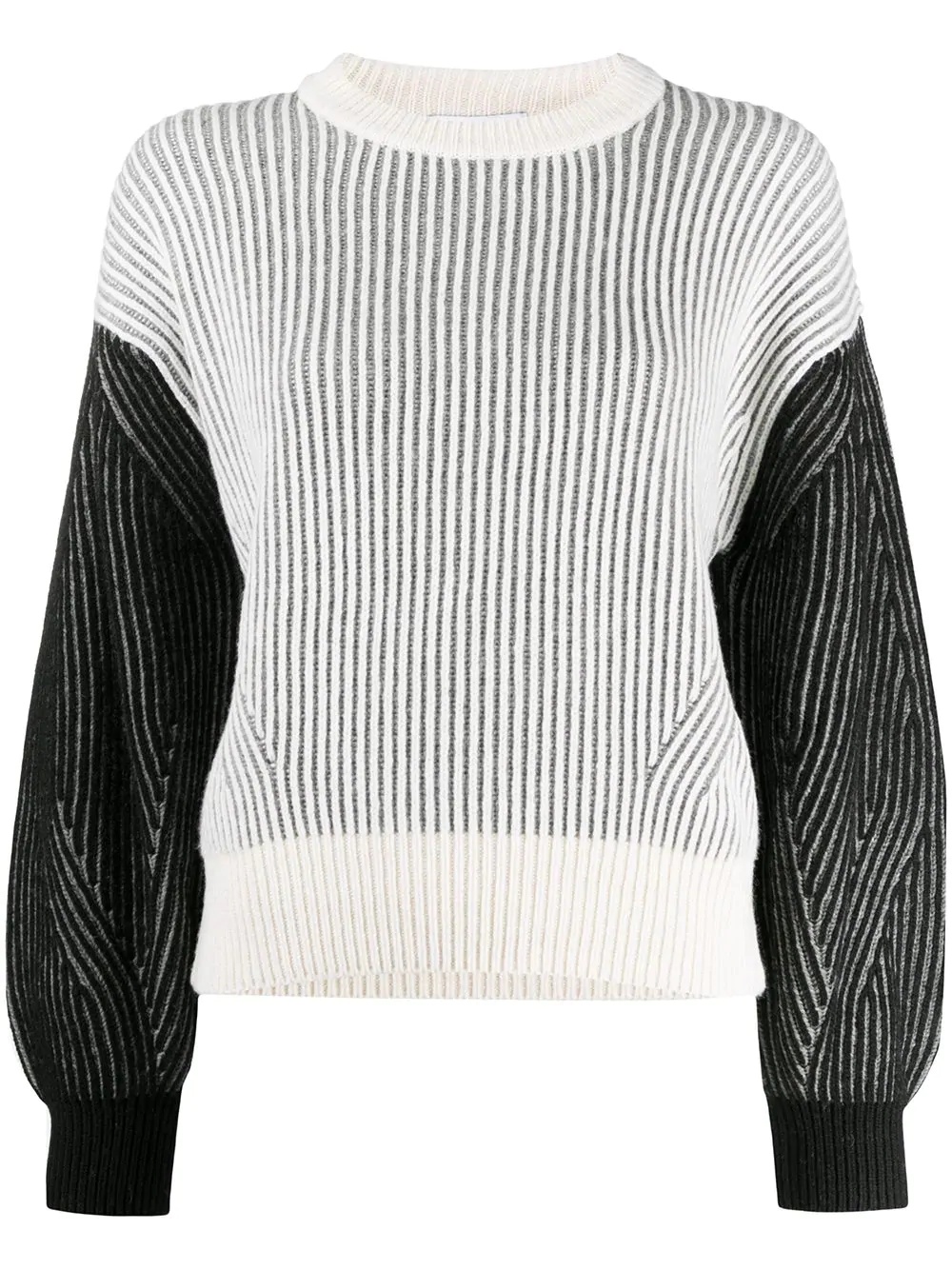 striped wool jumper - 1