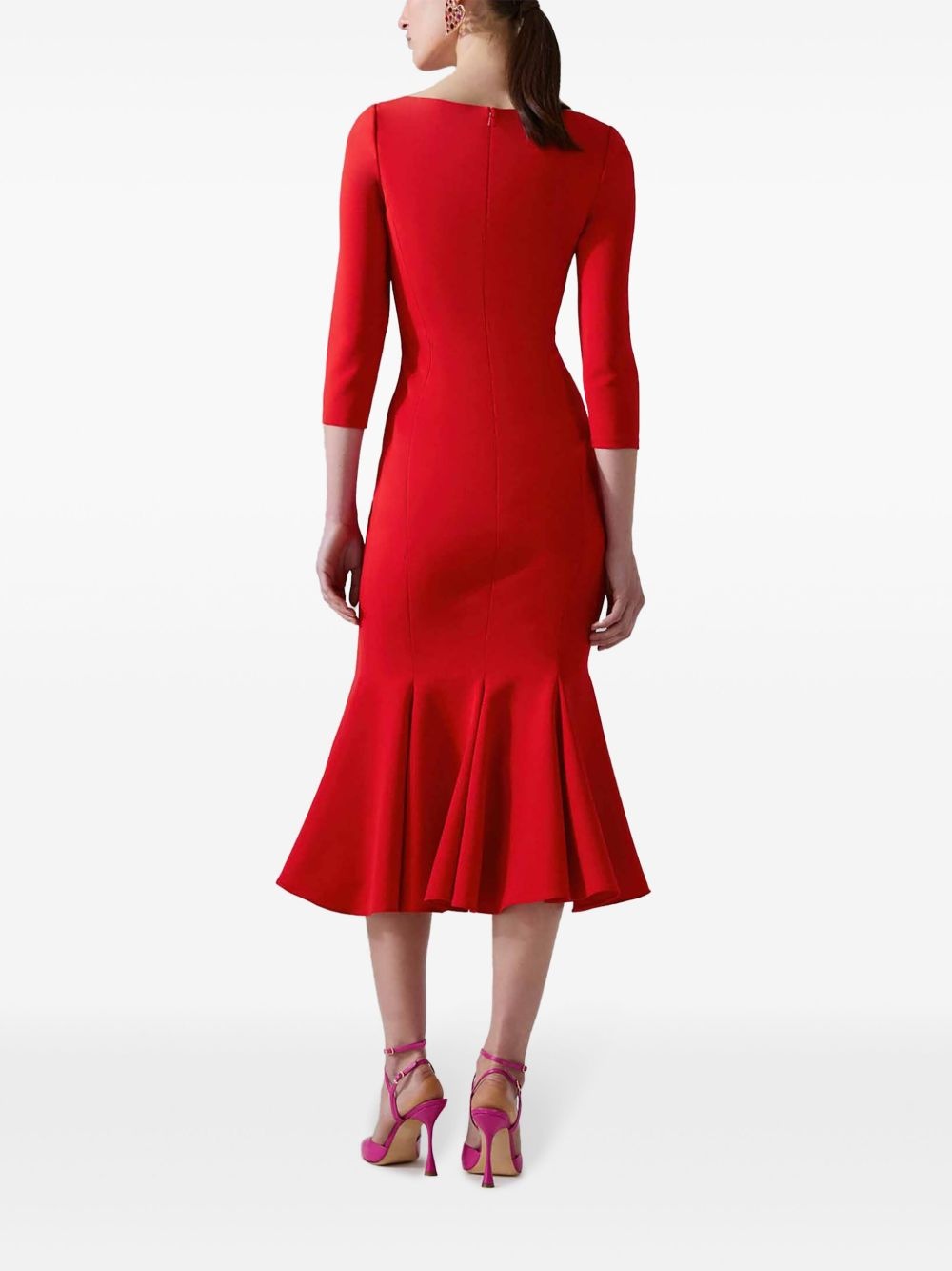 Trumpet midi dress - 3