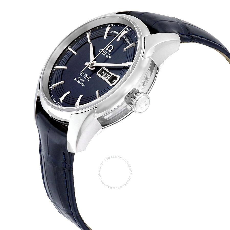 Omega De Ville Annual Calendar Automatic Chronometer Blue Dial Men's Watch 43133412203001 - 2
