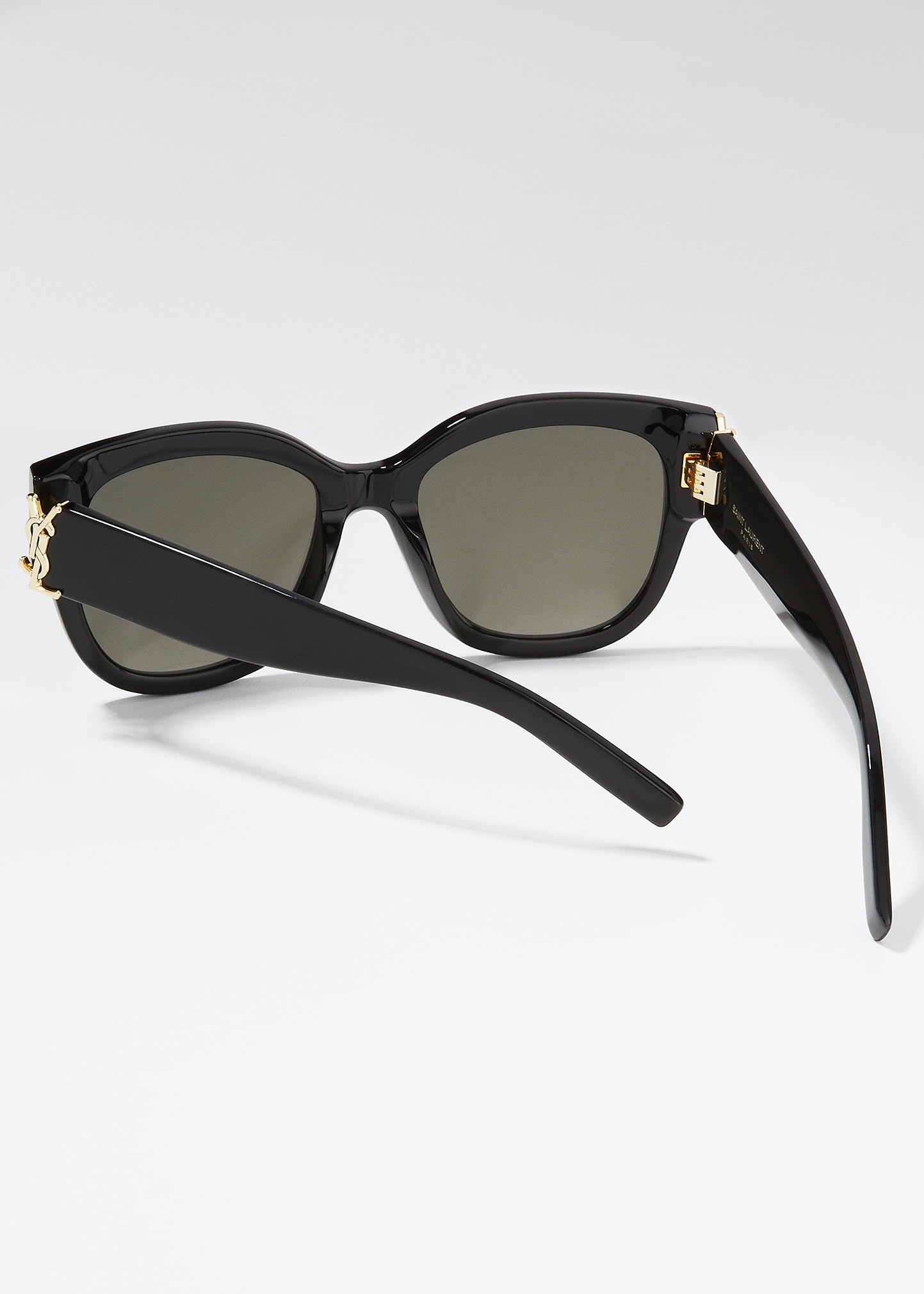 YSL Oversized Acetate Cat-Eye Sunglasses - 2