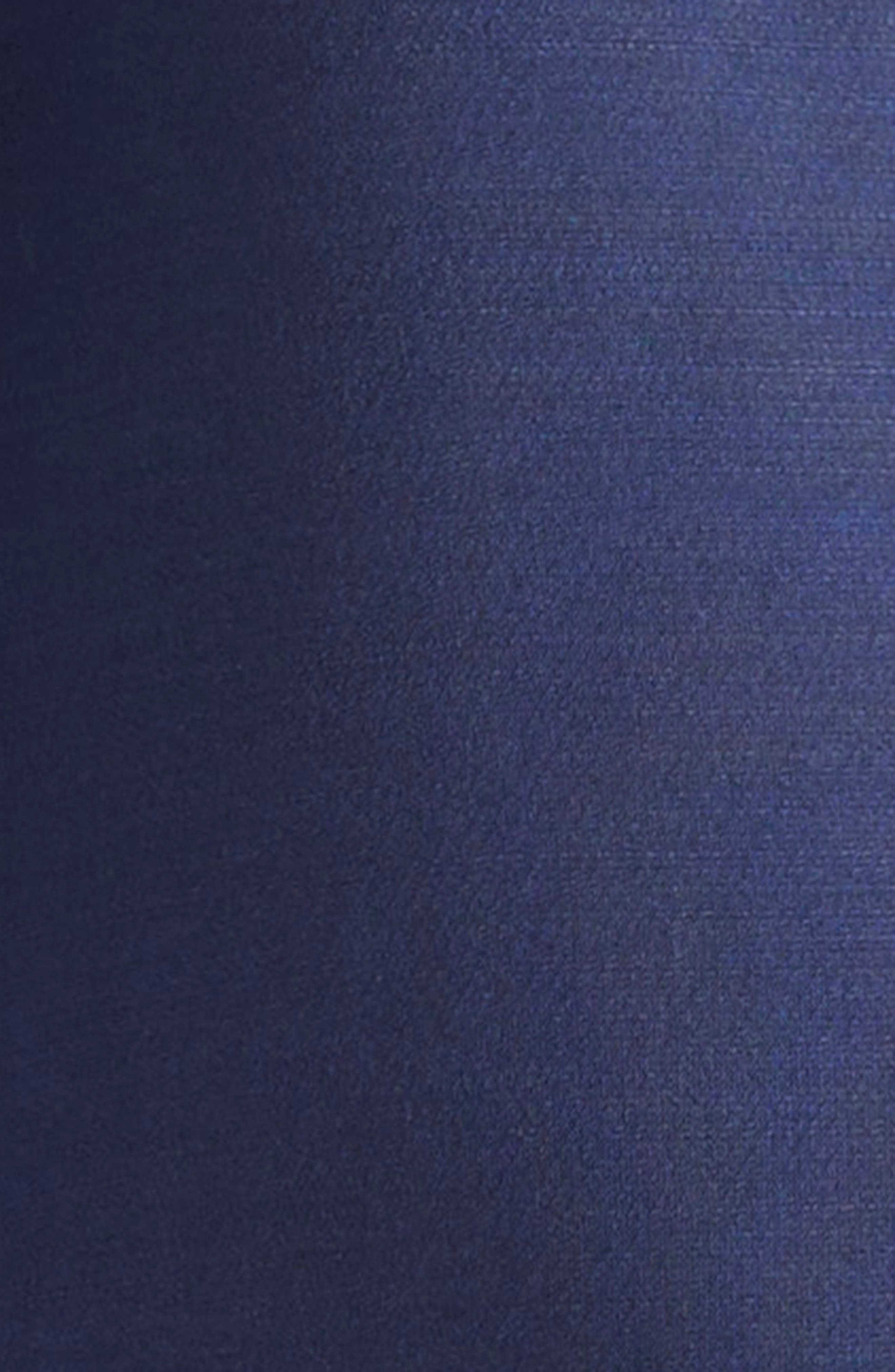 Valentino Garavani Belted Virgin Wool & Silk Midi Skirt in Indigo Multi at Nordstrom - 7