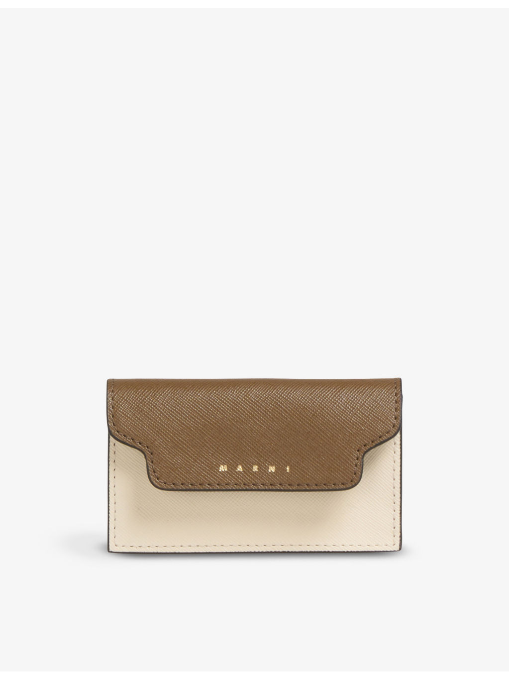 Logo-print leather wallet - 1