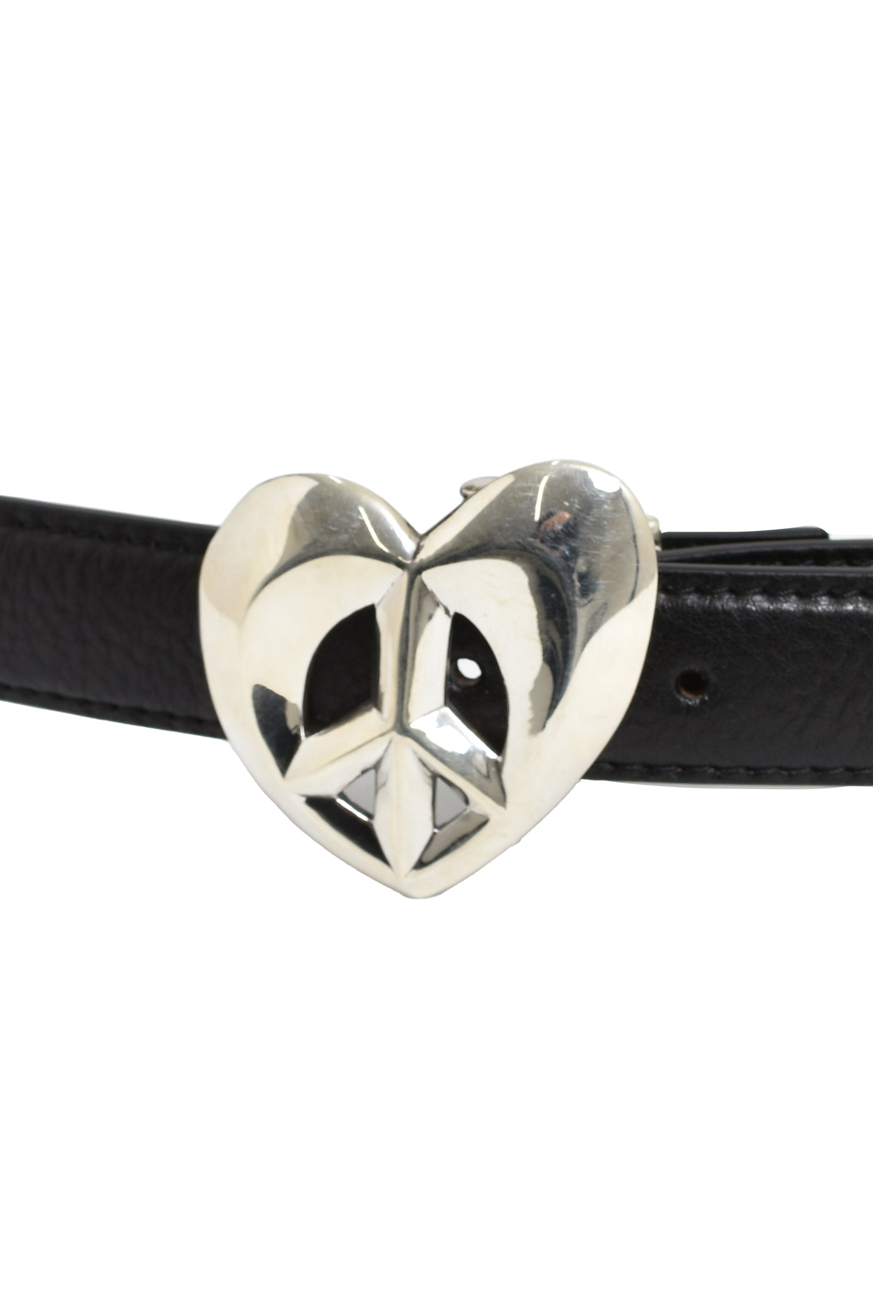 LEATHER BELT BLK - 3