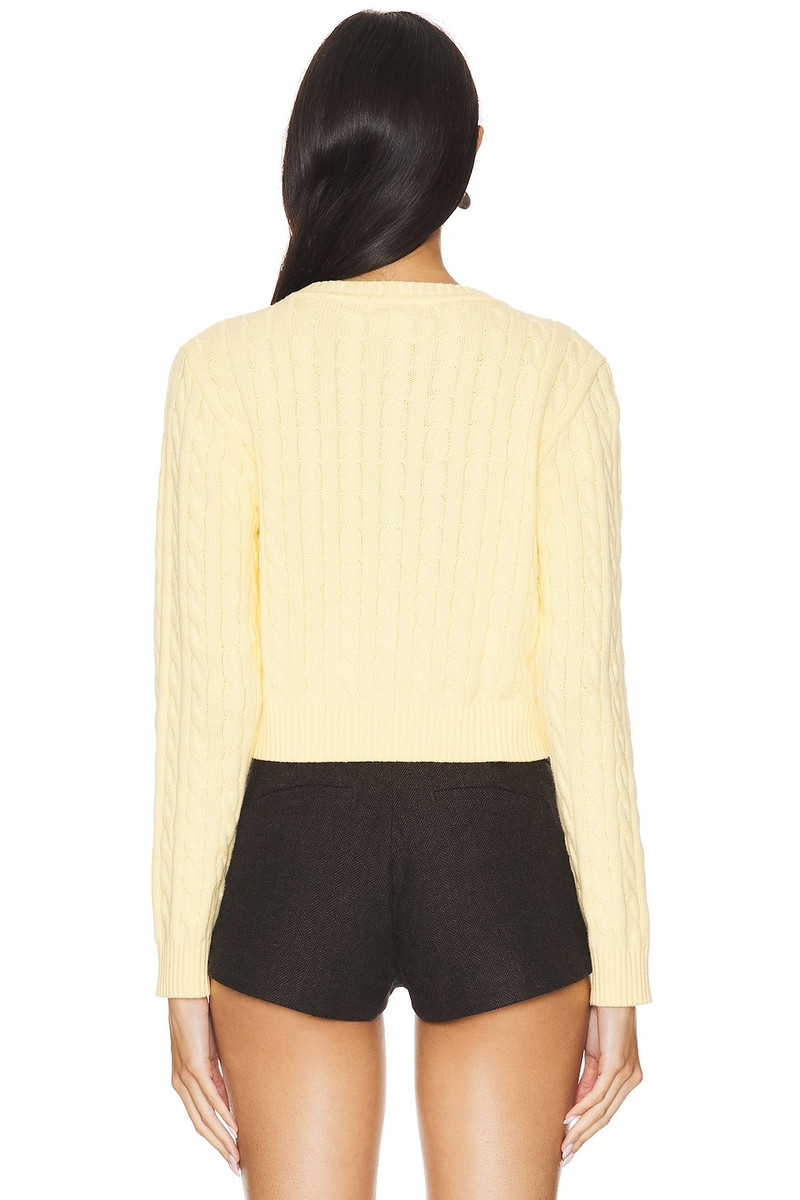 Frankies Bikinis Dudley Cable Knit Cardigan outlook