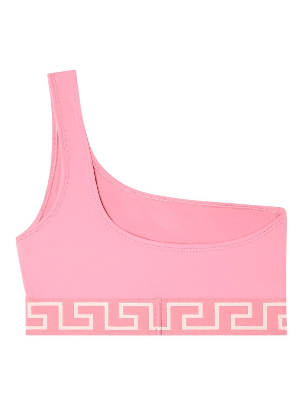 Greca Border one-shoulder bikini top - 2