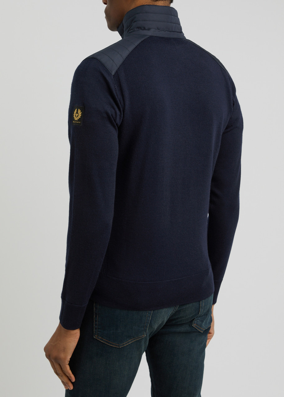 Belstaff Kilmington Half-zip Panelled Wool Jumper - 2