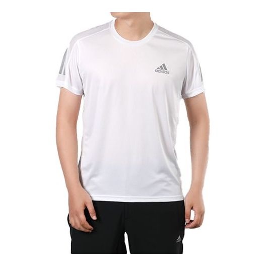 Men's adidas Running Sports Short Sleeve White T-Shirt GC7868 - 1