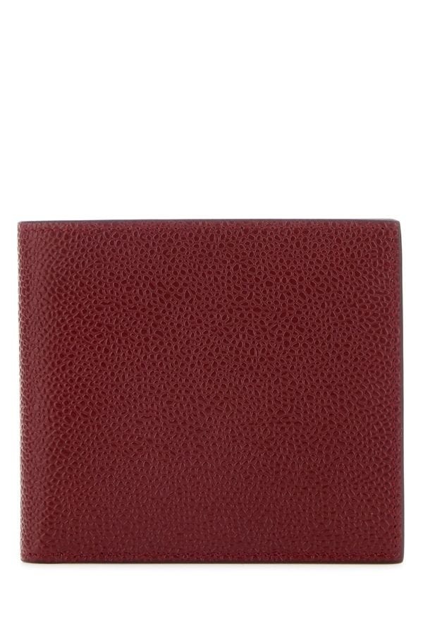 Thom Browne Man Billfold In Pebble Grain Leath - 1