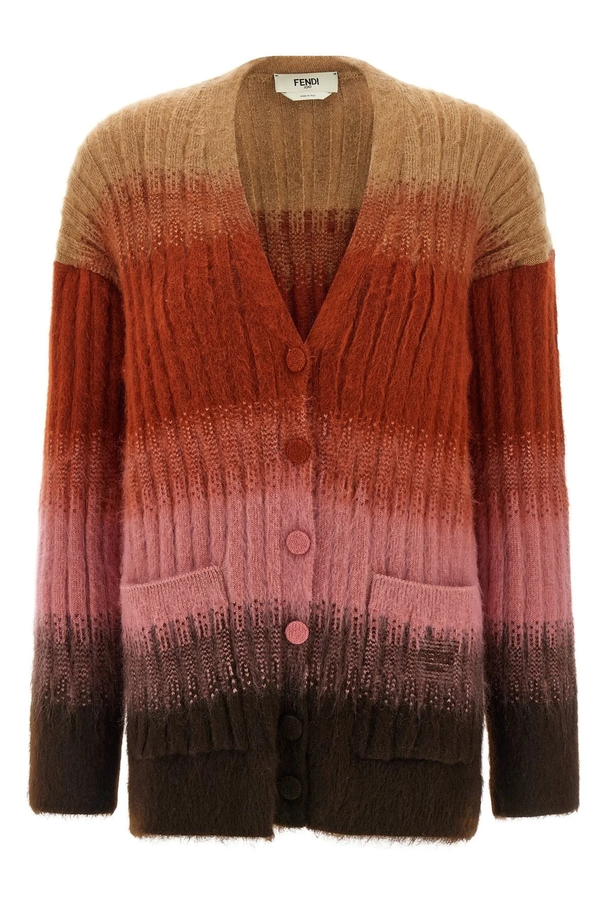 Fendi Mohair Wool Cardigan - 1
