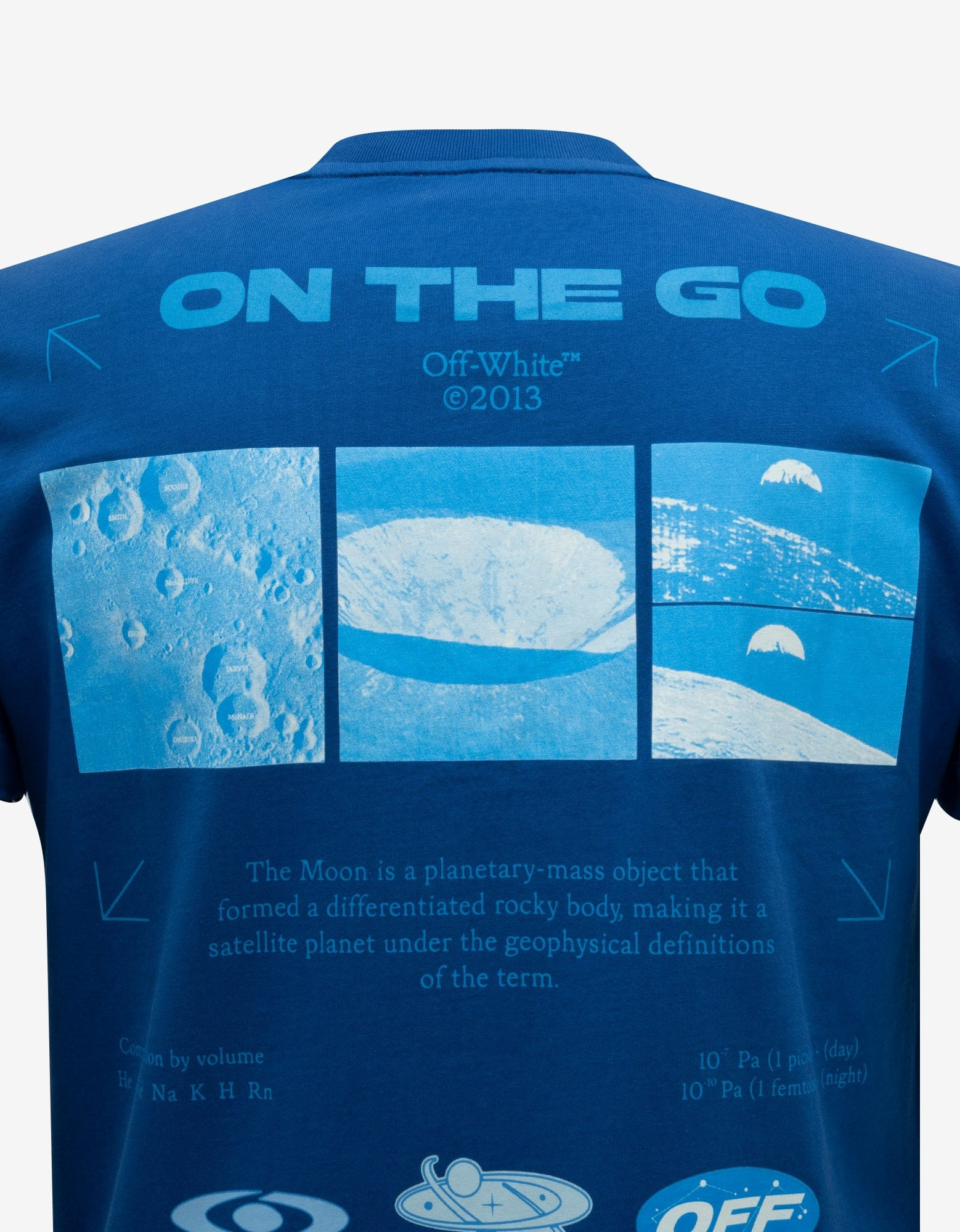 Off-White Blue On The Go Moon Slim T-Shirt - 3