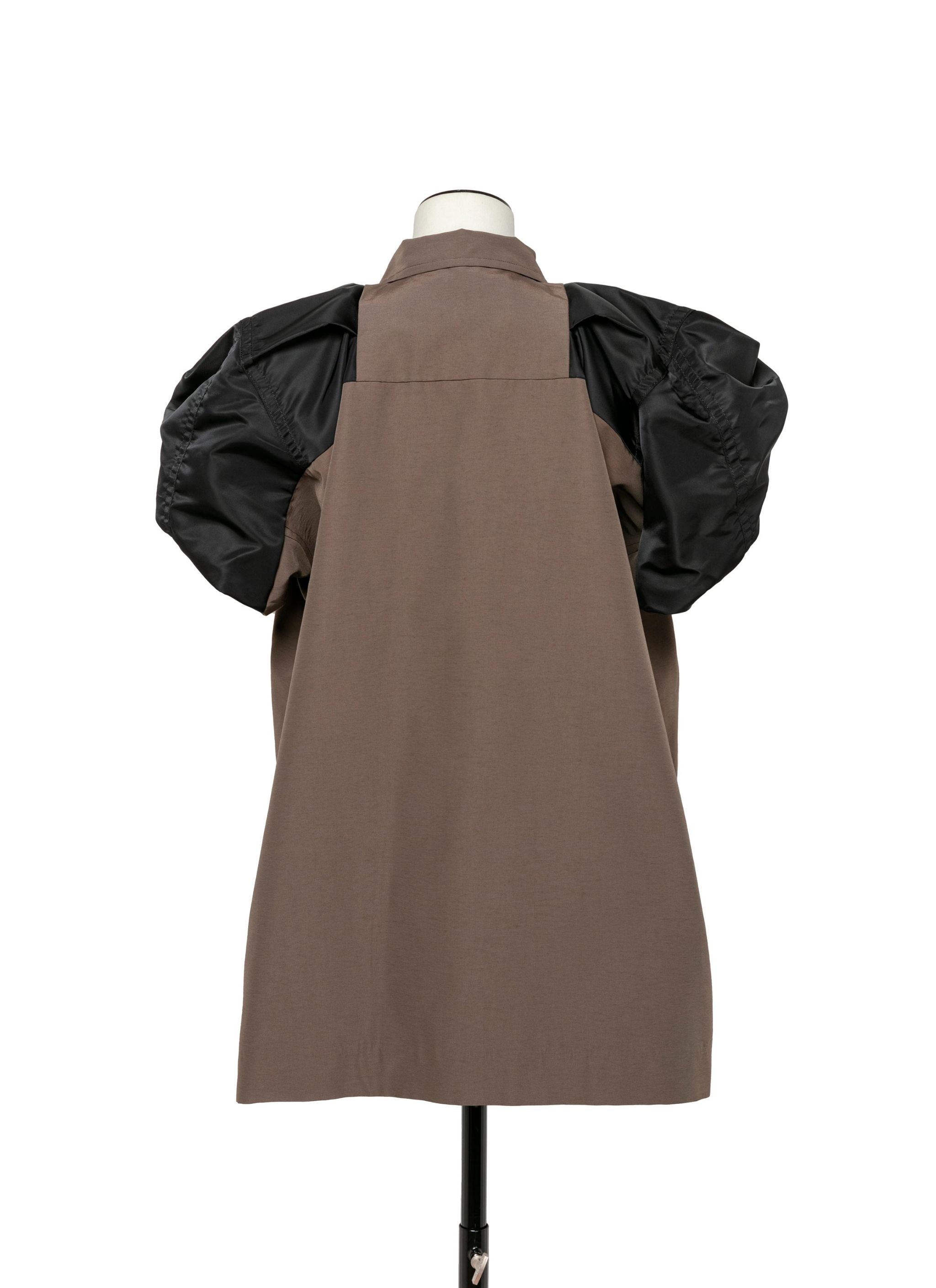 Nylon Twill Mix Grosgrain Dress - 4