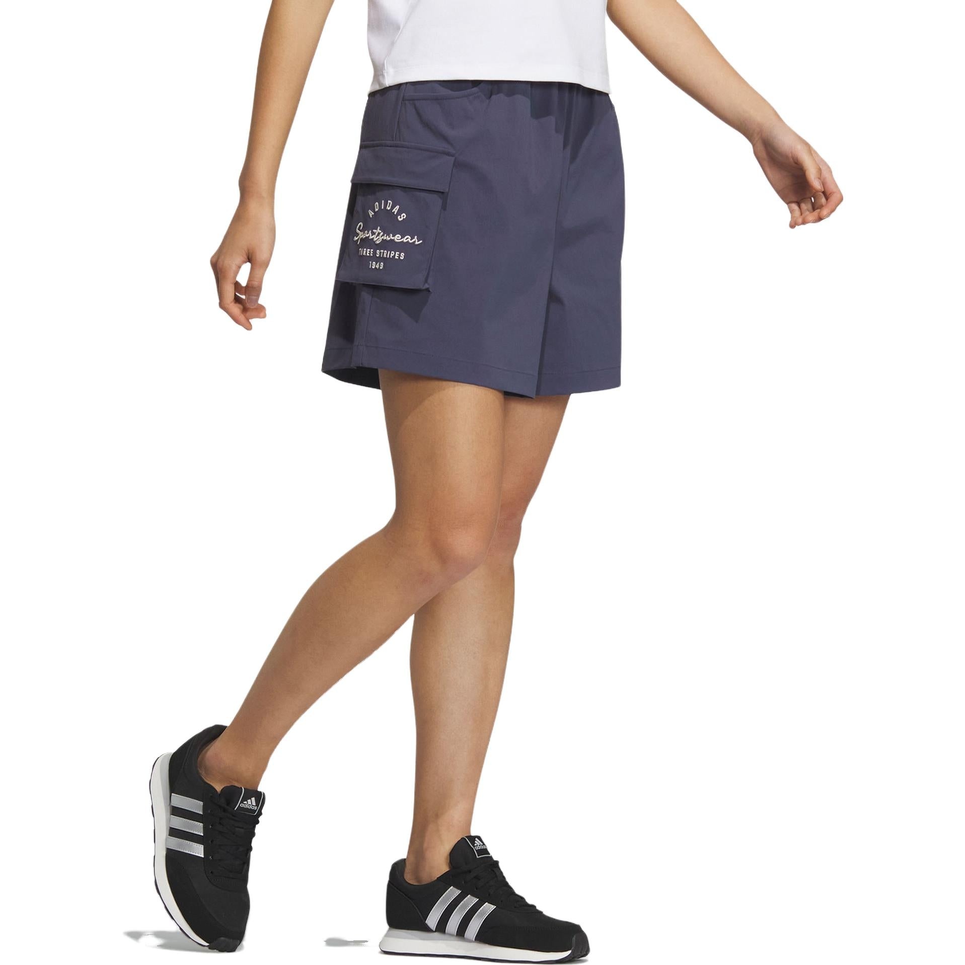 (WMNS) adidas Sportswear Shorts 'Hidden blue' IS7409 - 4