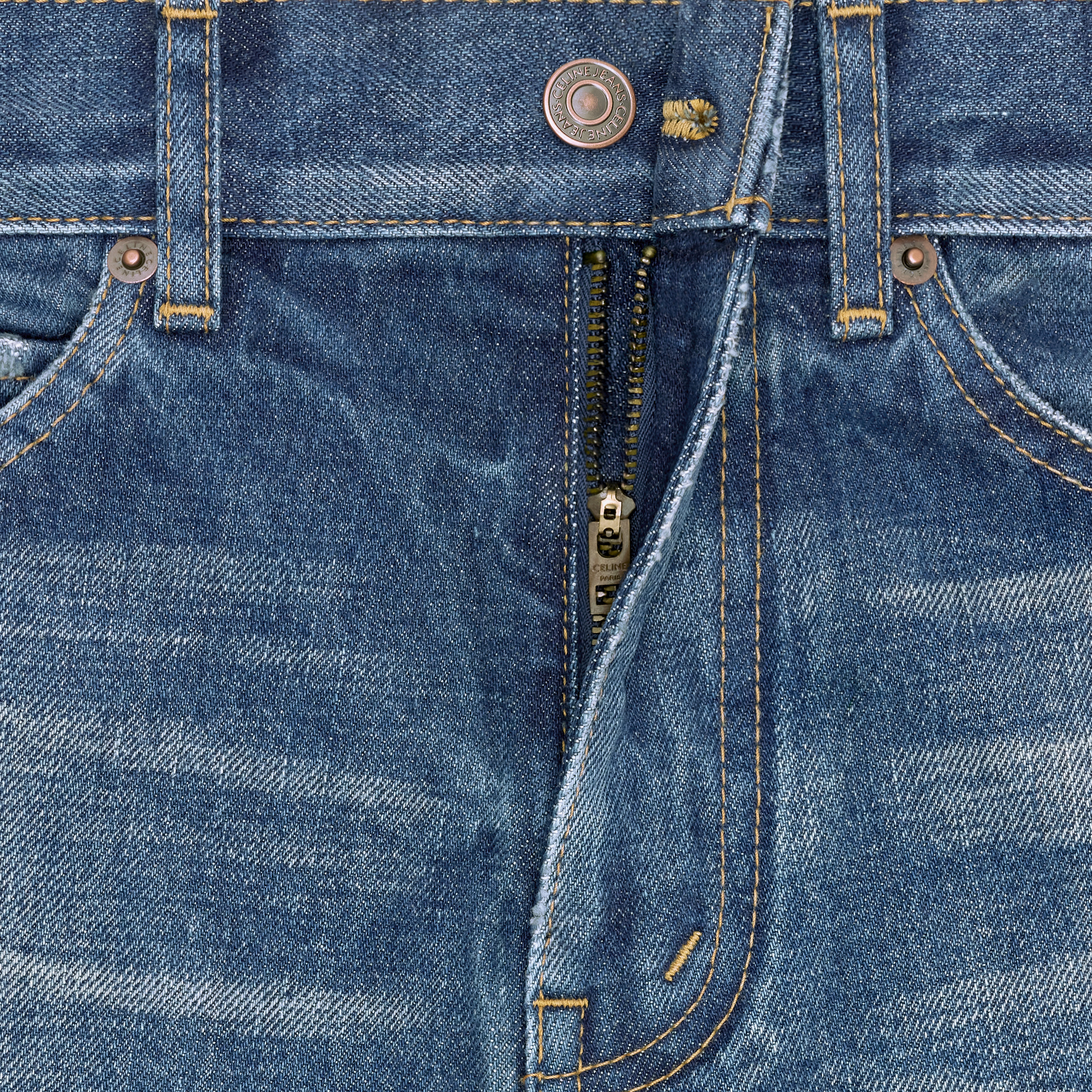 SLIM JEANS IN DARK UNION WASH DENIM - 4