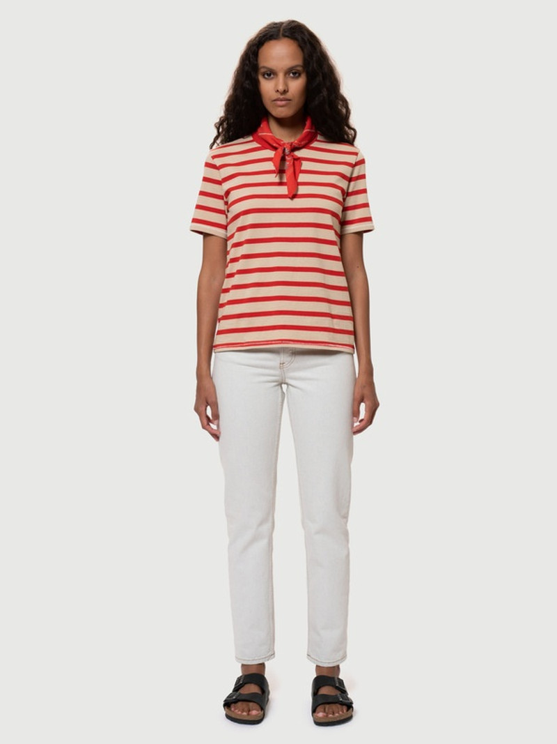 Nudie Jeans Breezy Britt Clay White outlook