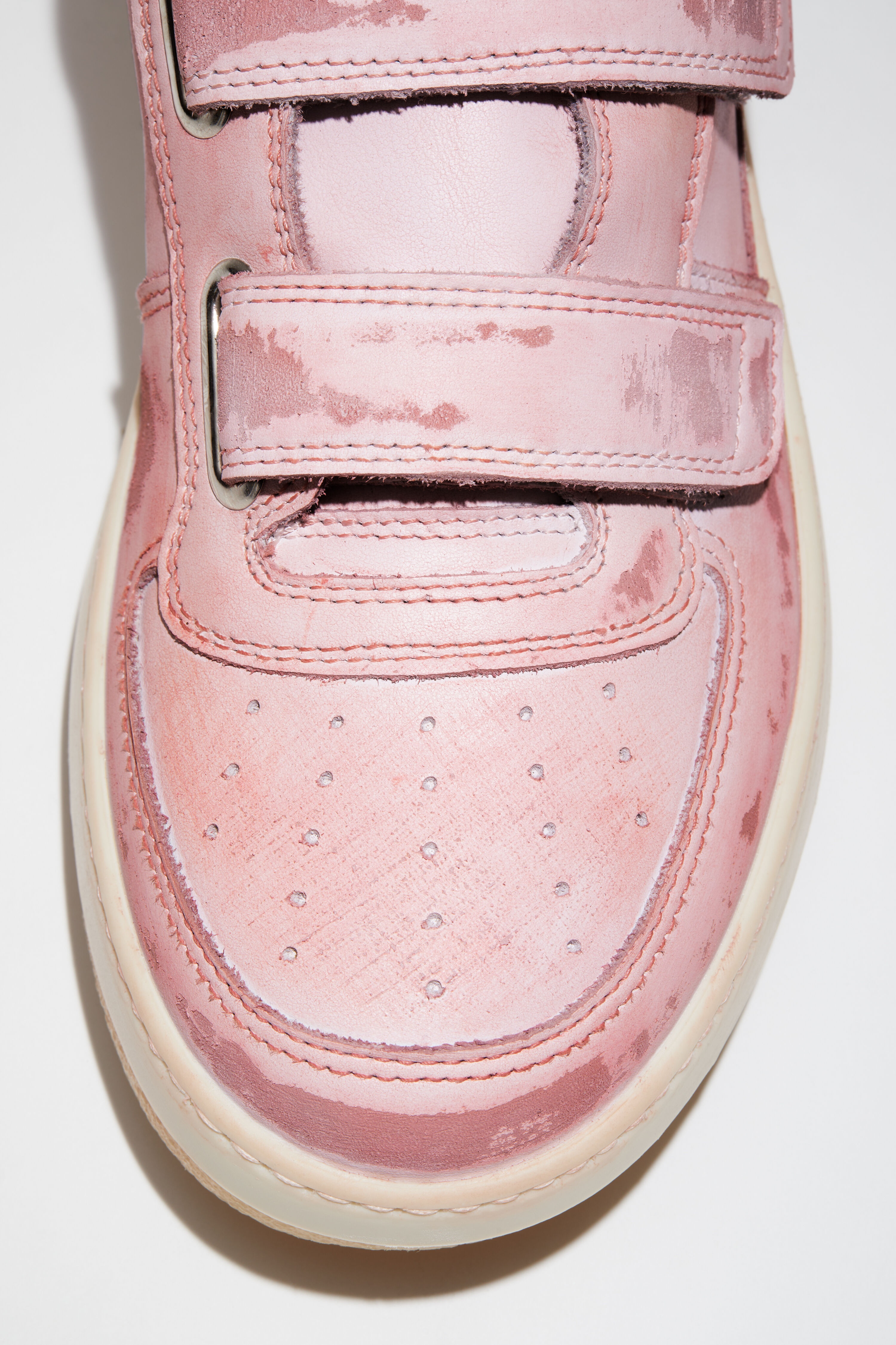 Velcro strap sneakers - Antique pink - 5