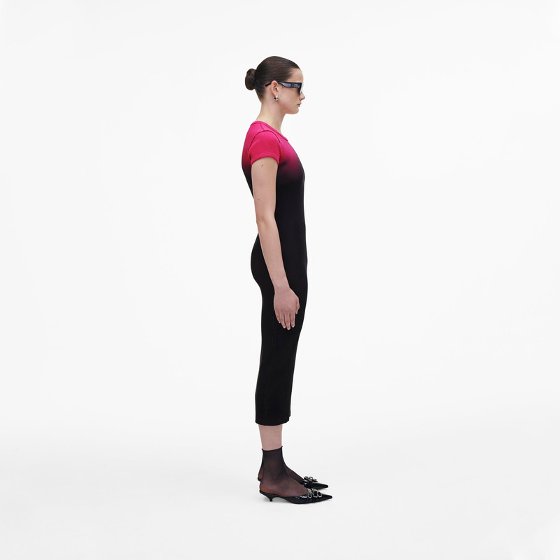 OMBRE SPRAY SHRUNKEN TEE DRESS 3