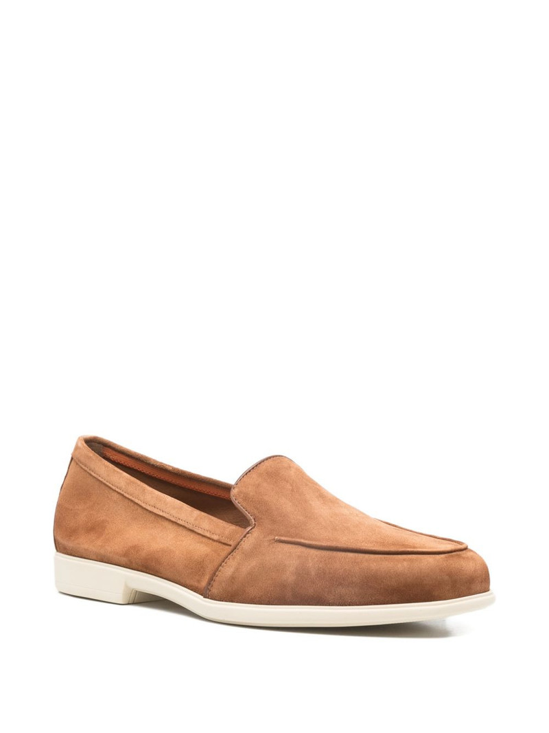 Santoni Malibu contrasting-sole loafers outlook