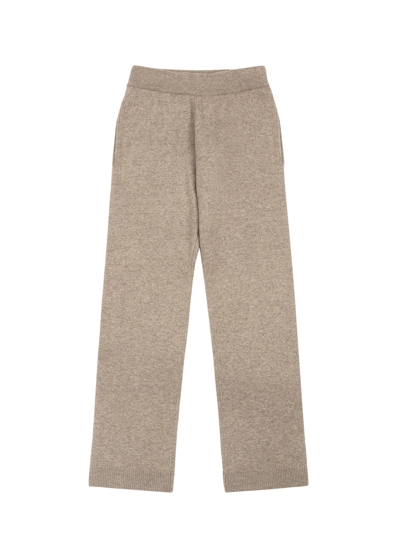 KNIT LOUNGE PANT CAMEL 1