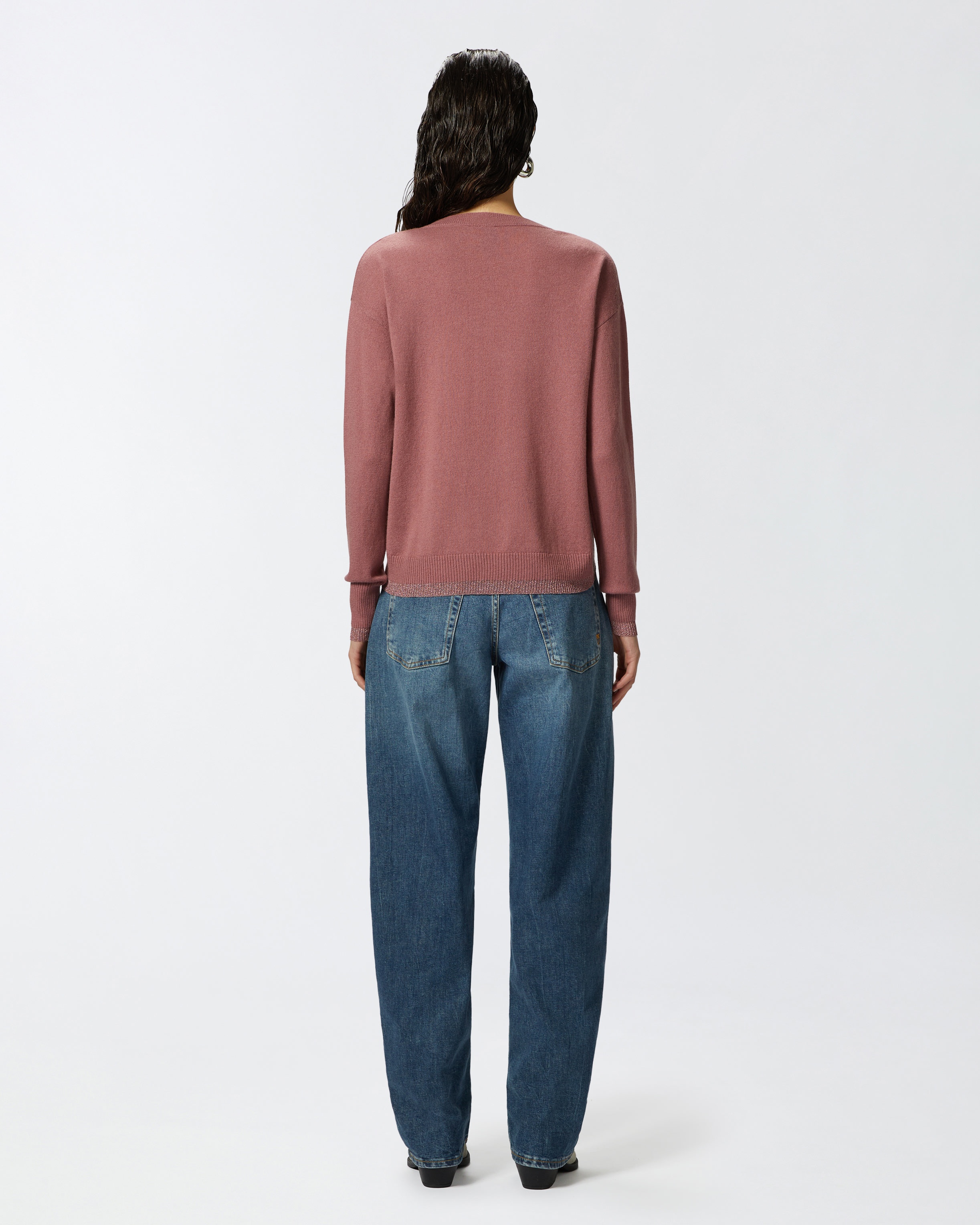 KNIT CASHMERE-BLEND PULLOVER WITH LUREX - 4