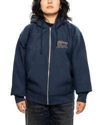 Stüssy DNA Zip Hoodie Navy | likelihood | REVERSIBLE