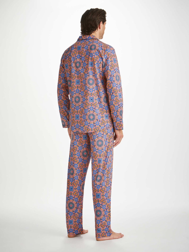Men's Modern Fit Pyjamas Ledbury 69 Cotton Batiste Multi - 5