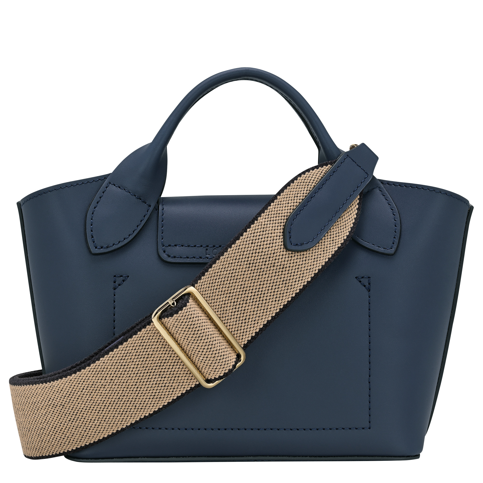 Épure XS Tote bag Navy - Leather - 4