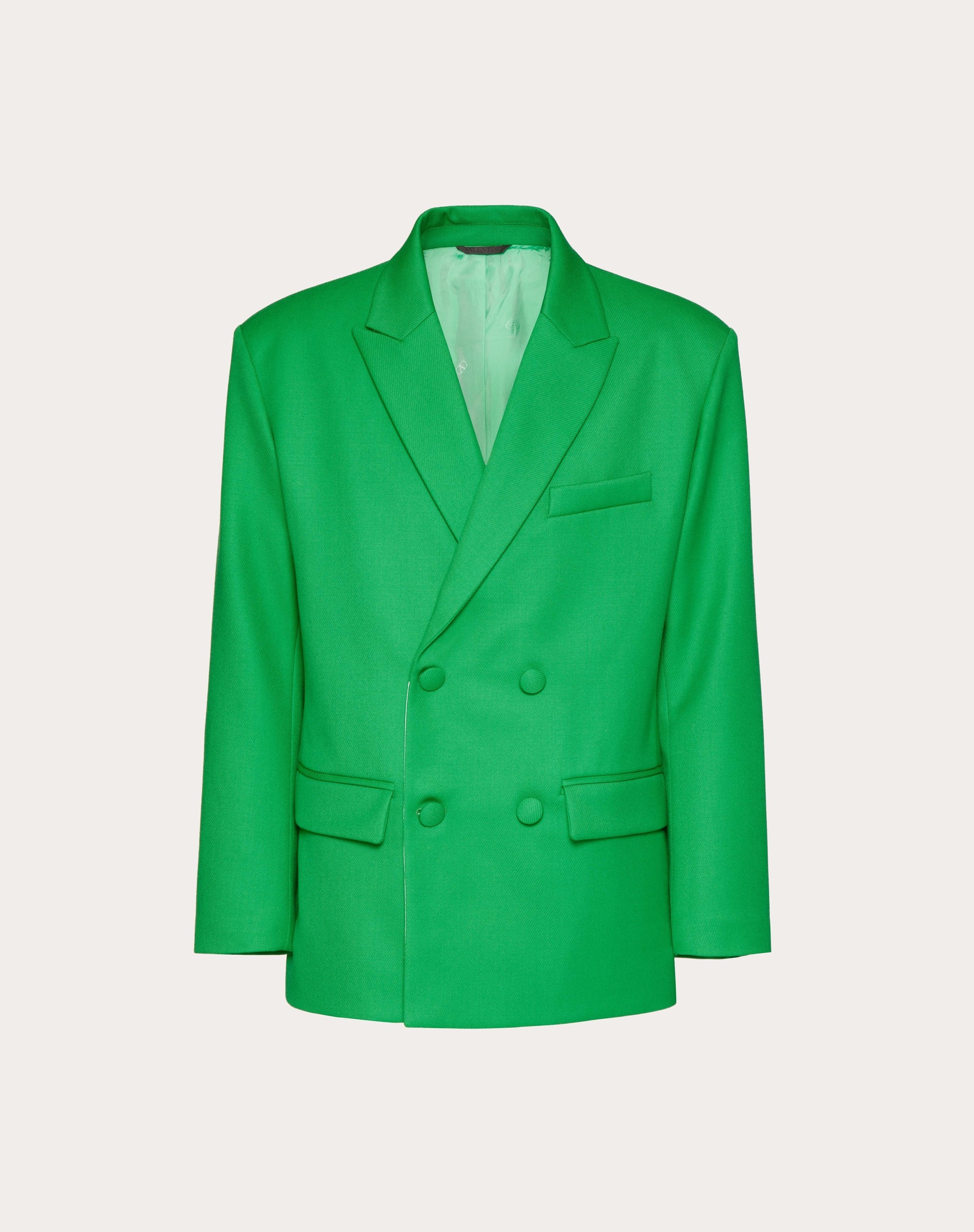 DOUBLE-BREASTED WOOL JACKET - 1