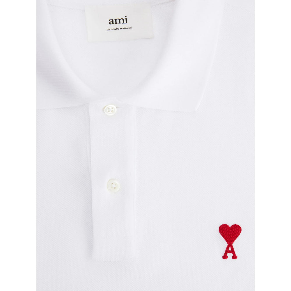 Ami Paris White Polo Shirts Men - 2