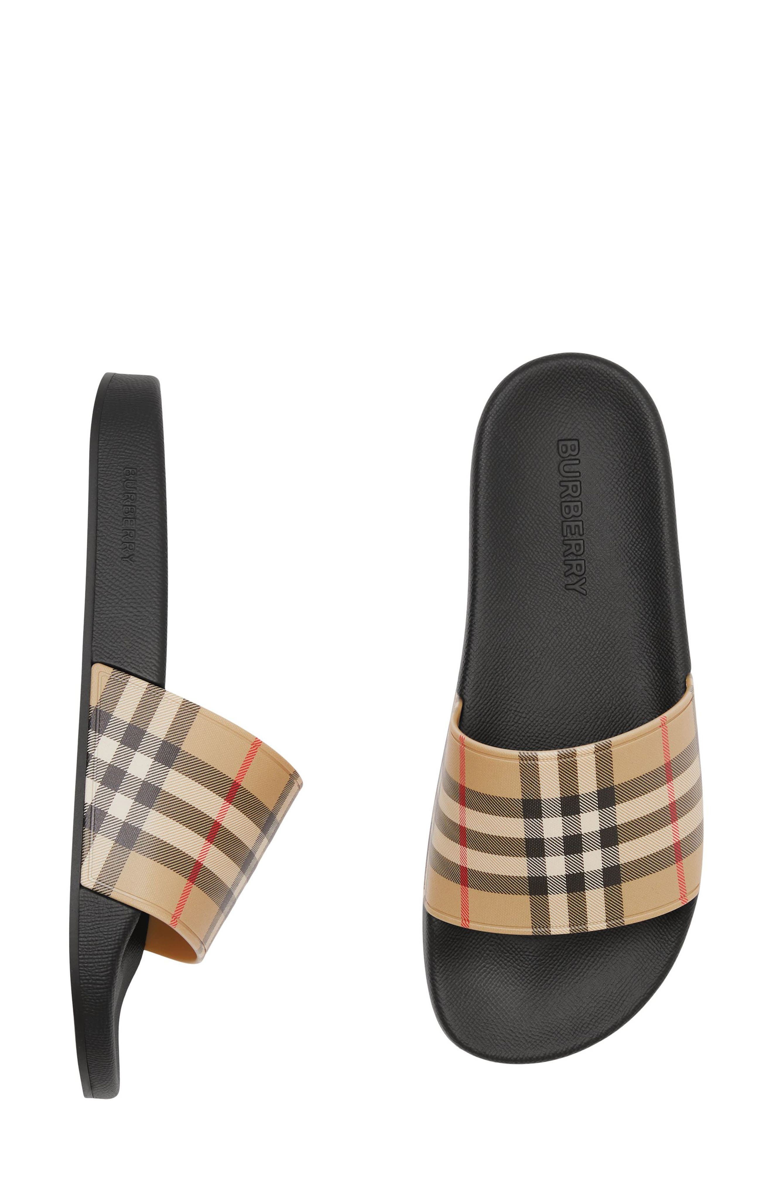 Furley Vintage Check Slide Sandal - 9