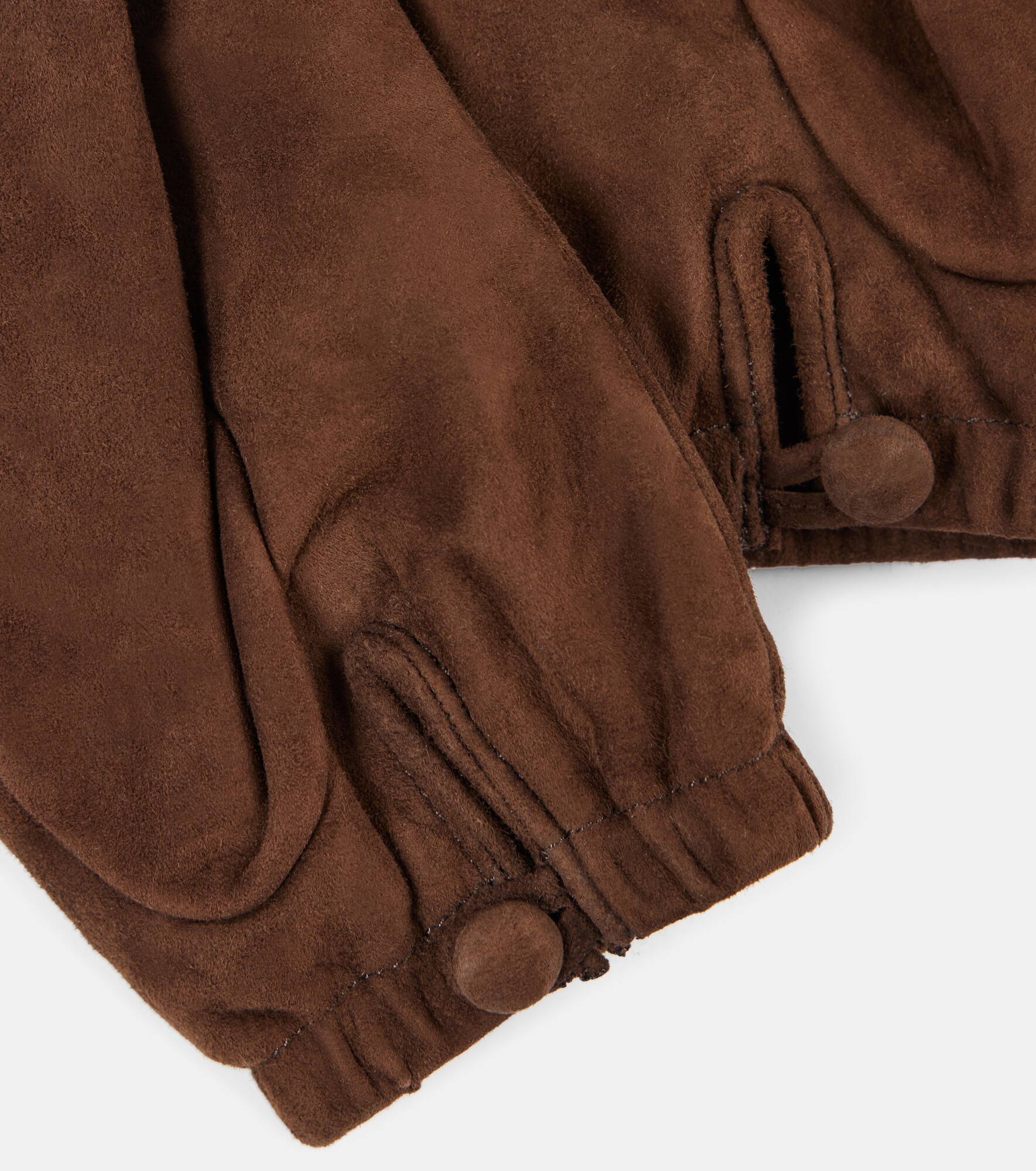 Logo suede gloves - 2