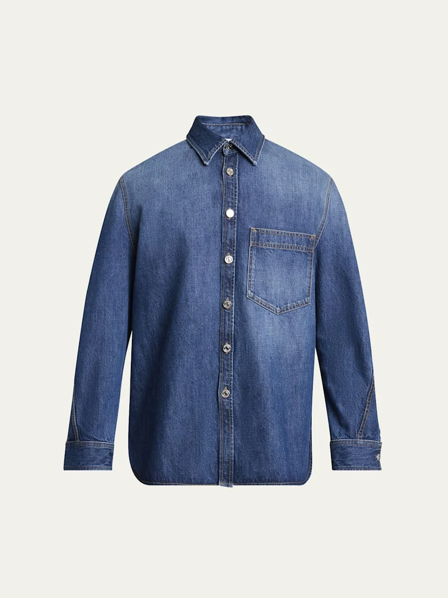 Men's Denim Overshirt - 1