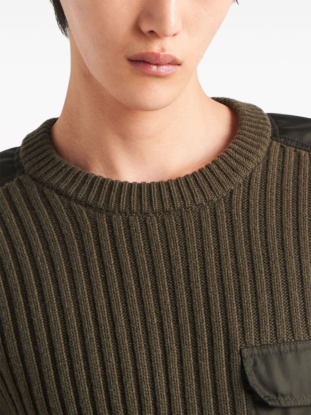 logo-appliquÃ© cashmere jumper - 5