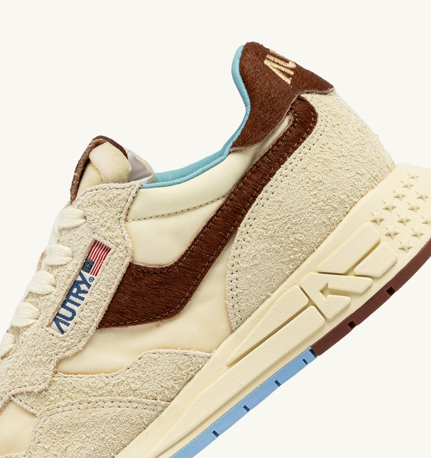 REELWIND LOW SNEAKERS IN NUT AND BROWN SUEDE AND NYLON - 6