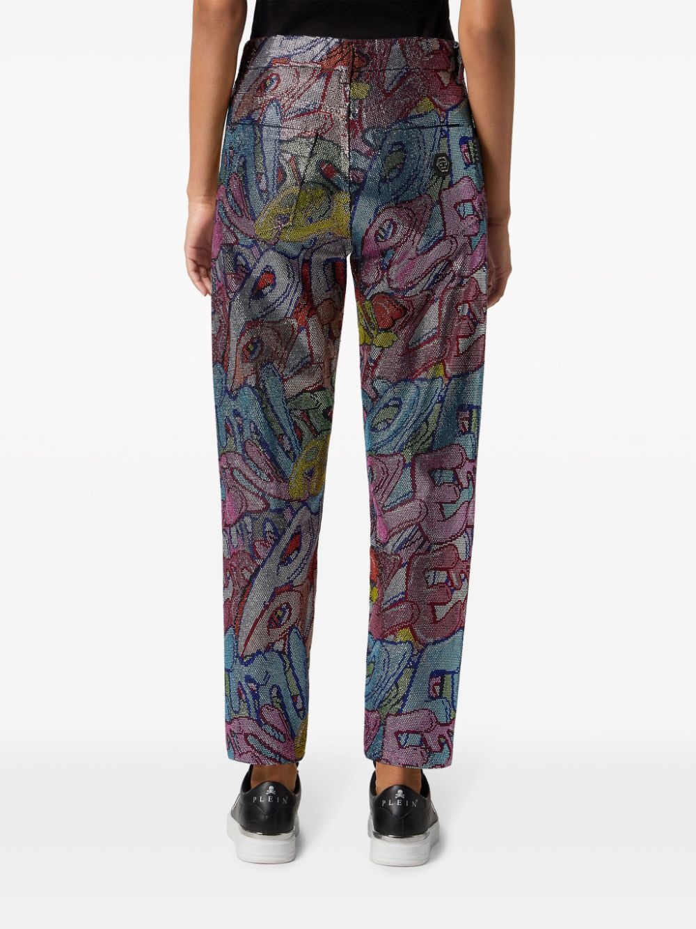 Brooches high-rise tapered jeans - 3