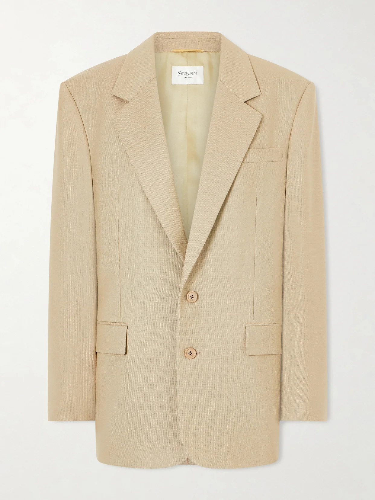 Wool And Silk-blend Blazer - 1