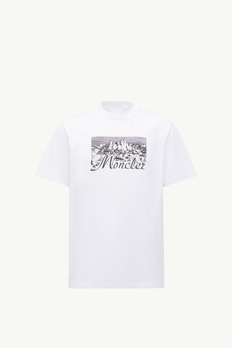 Mountain Logo Cotton T-Shirt 1